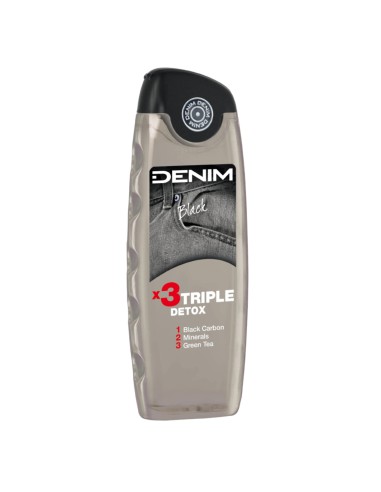 Denim Black Żel pod prysznic męski Detoks 400ml - Żele pod prysznic