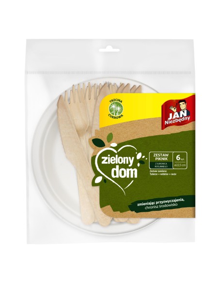 Ekologiczny zestaw piknikowy i grillowy Jan Niezbędny Zielony Dom, 18 szt. 5900536345871 3