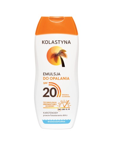 Odżywcza emulsja do opalania SPF 20 Kolastyna 200 ml 5900536315799