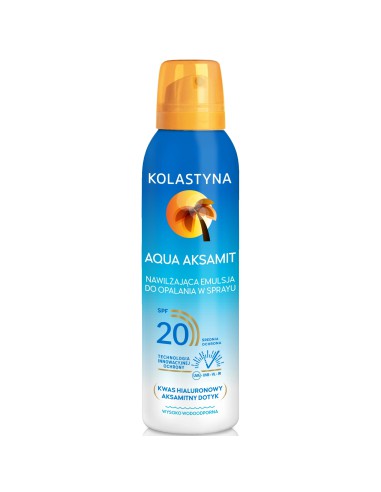 Nawilżająca emulsja do opalania w sprayu Kolastyna SPF 20 150 ml 5900536333199