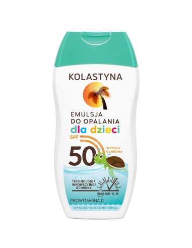 Delikatna emulsja dla dzieci do opalania Kolastyna SPF 50 150 ml 5900536341248