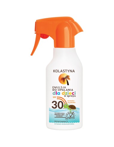 Emulsja dla dzieci do opalania w sprayu SPF 30 Kolastyna 200 ml 5900536325415