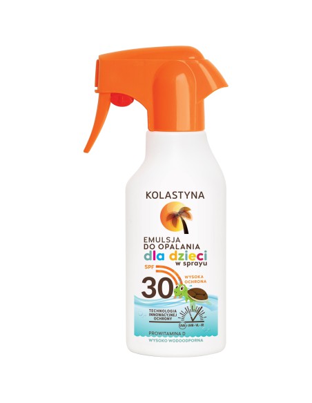Emulsja dla dzieci do opalania w sprayu SPF 30 Kolastyna 200 ml 5900536325415