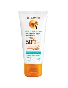 Nawilżający krem ochronny do twarzy Kolastyna SPF 50+ 50 ml 5900536339160 2