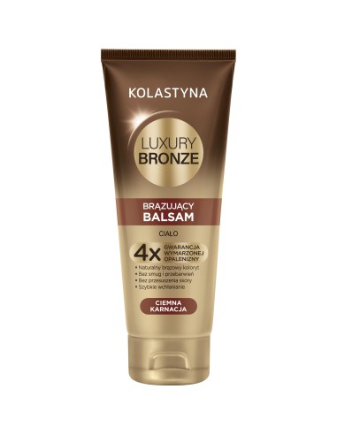 Nawilżaący balsam brązujący ciemna karnacja Kolastyna 200 ml 5900536331188