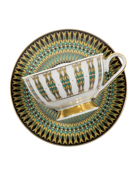 Serwis herbaciany kawowy deserowy dla 6 osób Ćmielów Astra India, 18 elementów 5902767059909 4