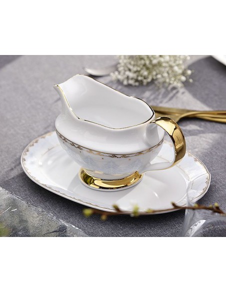 Zdobiony serwis obiadowy dla 6 osób Ćmielów Astra Królewski Błękit, 25 elementów 5902767066990 10