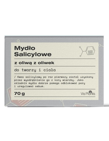 Mydło salicylowe w kostce z olejem z oliwek Vis Plantis 70 g 5904567056539