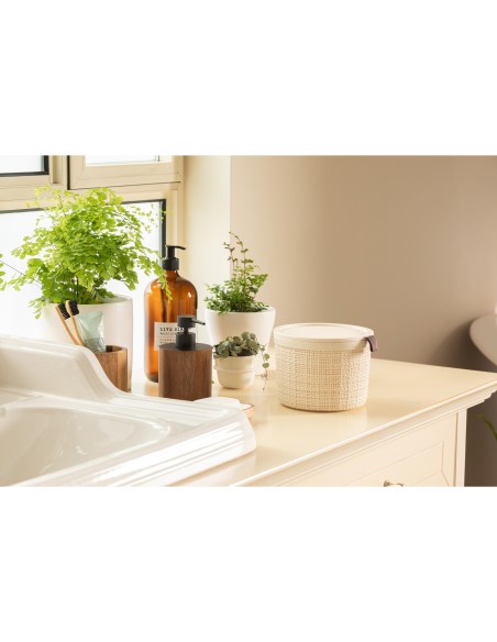 Koszyk na drobiazgi z pokrywką 2l kremowy Curver Jute 3253921903005 14