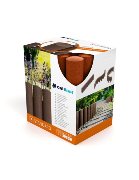 Ceglasta ogrodowa palisada 4 STANDARD Cellfast 14,5cm x 2,3m 5907553507497 4