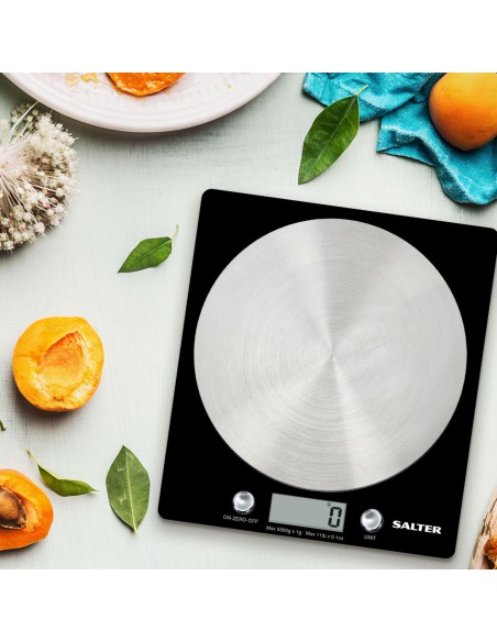 Czarna waga kuchenna elektroniczna Salter 5kg/1g 5010777122893 2