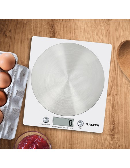 Biała waga kuchenna elektroniczna Salter 5kg/1g 5010777122879 3