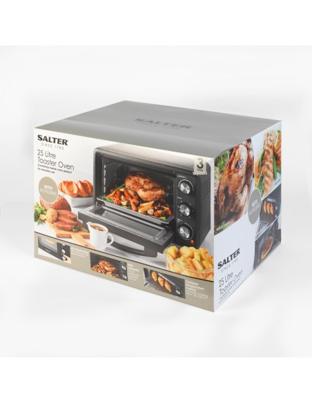 Mini piekarnik elektryczny z tacą i rusztem Salter 25l 1500W 5054061416480 4