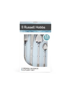 Eleganckie sztućce w zestawie dla 4 osób 16 elementów Russell Hobbs Vienna 5054061297706 2