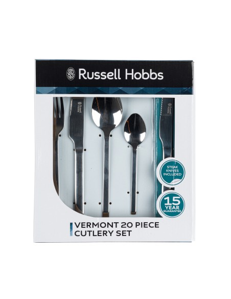 Zestaw sztućców dla 4 osób 20 elementów Russell Hobbs Vermont 5054061306033 3