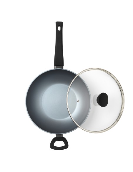 Wok patelnia głęboka non-stick Russell Hobbs Pearlised 28cm 5054061314571 3