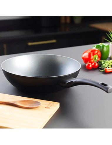 Wok patelnia głęboka non-stick Russell Hobbs Crystaltech 28cm 5054061316049 4