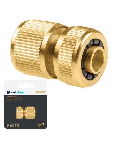 Szybkozłącze przelot 1/2" BRASS Cellfast 5907553509194 2