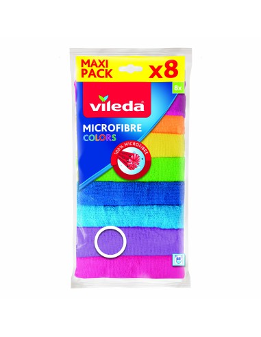 Ściereczki z mikrofibry Vileda Microfibre Colors 8szt - Ścierki i ściereczki