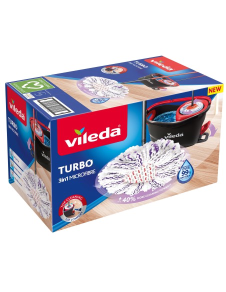 Obrotowy mop z wiadrem Vileda Turbo 3w1 Microfibre 4023103227446 16