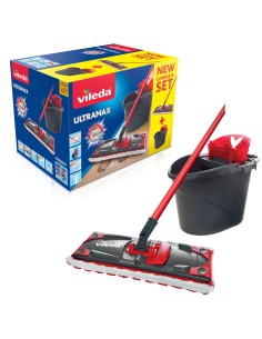 Płaski mop z wiadrem i wyciskaczem Vileda Ultramax BOX 4023103143890