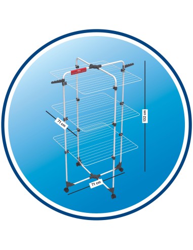 Piętrowa suszarka Vileda Mixer 3, wys. 133 cm 4023103202092 61