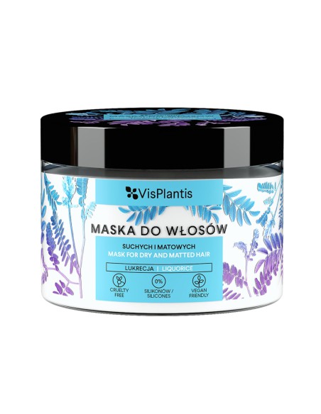 Maska do włosów z lukrecją na włosy suche Vis Plantis 300 ml - Odżywki do włosów Maska do włosów z lukrecją na włosy suche Vis Plantis 300 ml 5907618133227