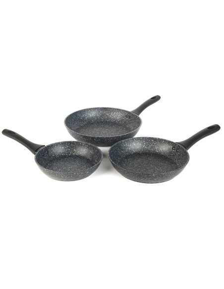 Praktyczny zestaw patelni non-stick Salter Megastone 20/24/28 cm 3 szt 5054061178302