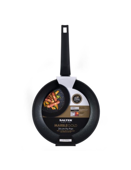 Patelnia nieprzywierająca Salter Marble Gold  24cm 5054061355093
