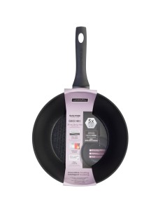 Patelnia wok nieprzywierająca 28cm Salter Geo Hex 5054061356380 2
