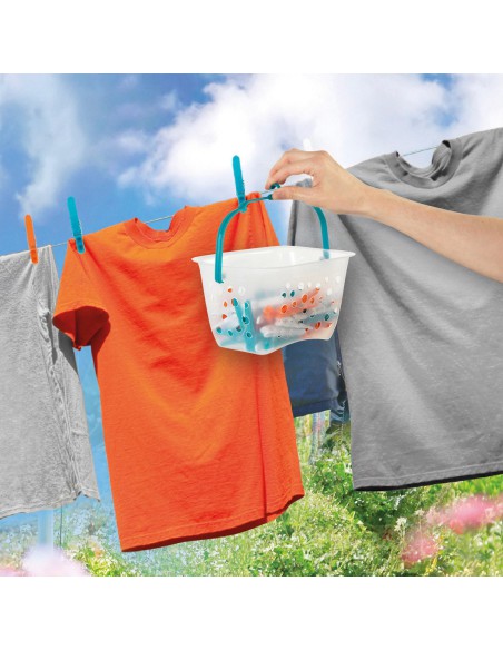 Klamerki do prania z pojemnikiem Beldray 48szt 5053191049315 4