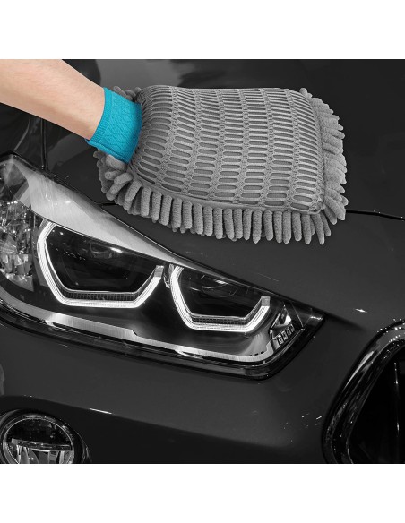 Dwustronna rękawica z mikrofibry do mycia samochodu Beldray 5053191082176 4