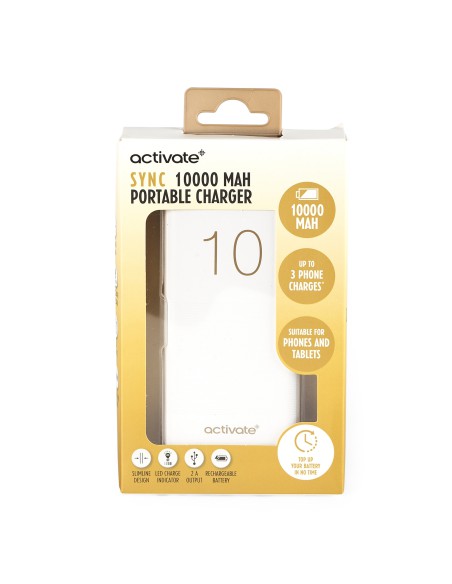 Powerbank 10000 mAh do smartfona i tabletu Activate - Pozostałe AGD Powerbank 10000 mAh do smartfona i tabletu Activate 5054061347647 5