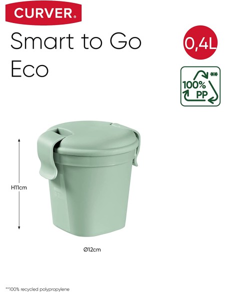 Zestaw pojemników na  jedzenie Curver Eco 4szt 3253924832661 4