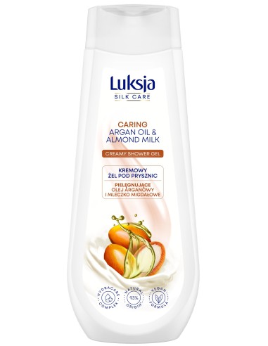 Żel z olejkiem arganowym pod prysznic 500ml Luksja Silk Care - Żele pod prysznic