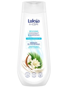 Kokosowy żel pod prysznic gardenia 500ml Luksja Silk Care 5900536348964