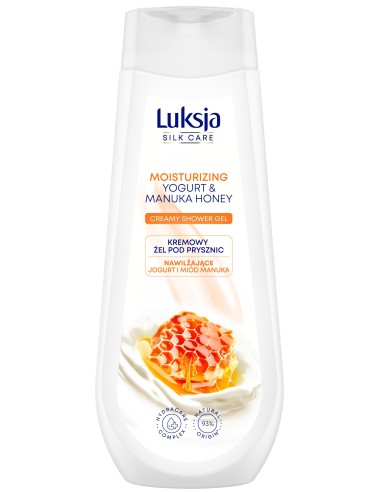 Żel jogurtowy pod prysznic miód manuka 500ml Luksja Silk Care - Żele pod prysznic