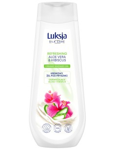 Żel aloes hibiskus pod prysznic 500ml Luksja Silk Care 5900536348988