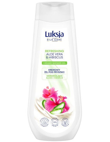 Żel aloes hibiskus pod prysznic 500ml Luksja Silk Care - Żele pod prysznic