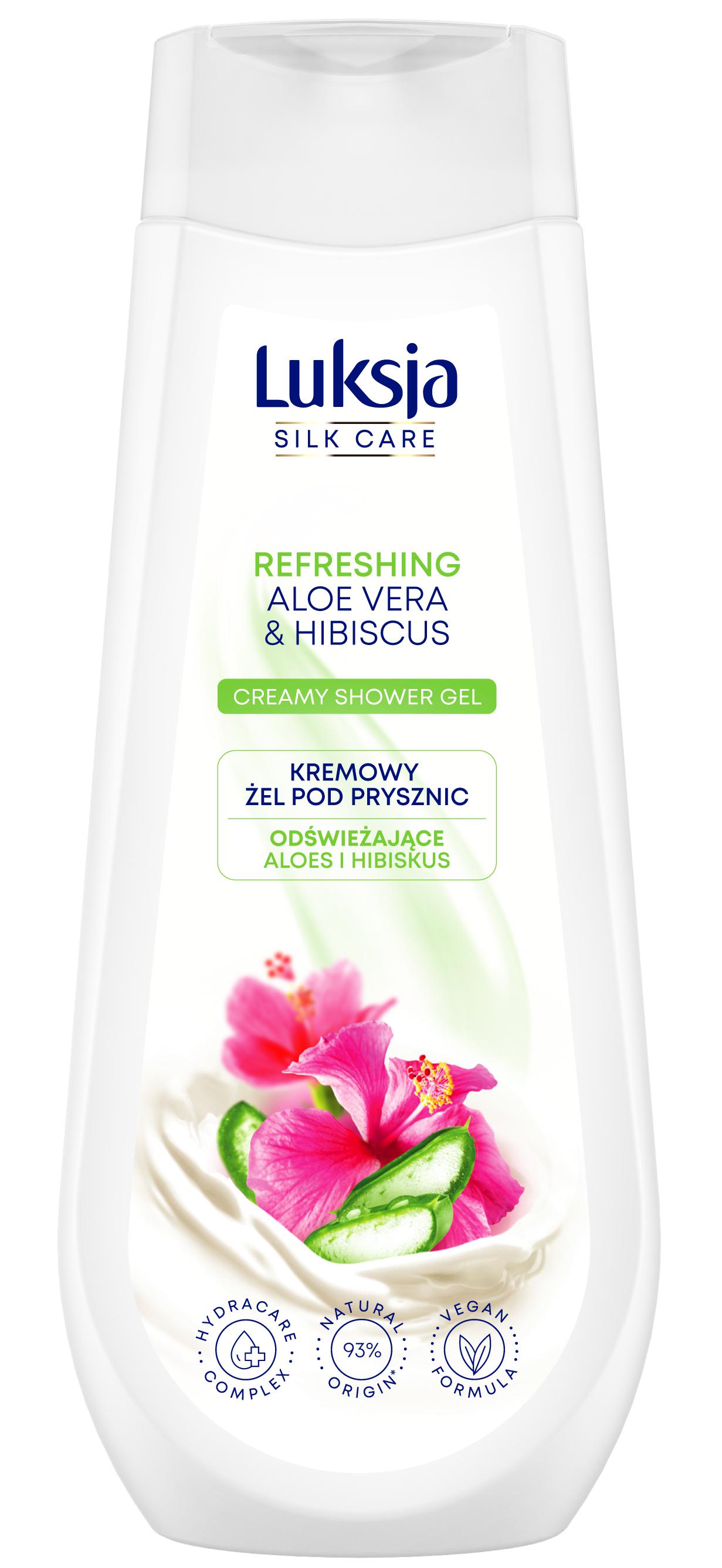 Фото - Гель для душу Silk Żel aloes hibiskus pod prysznic 500ml Luksja  Care 