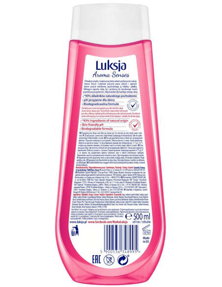 Żel lotos pod prysznic 500ml Luksja Aroma Senses 5900536348995 2