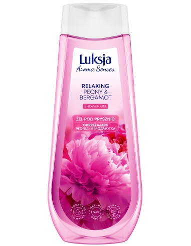 Żel piwonia pod prysznic 500ml Luksja Aroma Senses 5900536349008