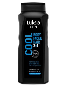 Żel pod prysznic 3w1 500ml Luksja Men Cool  5900536349046