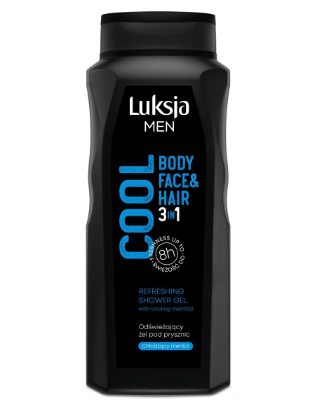 Żel pod prysznic 3w1 500ml Luksja Men Cool  5900536349046