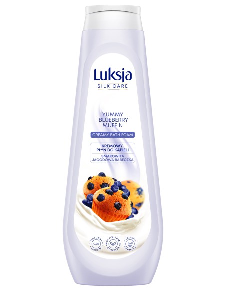 Płyn jagodowa babeczka do kąpieli 900ml Luksja Creamy&Soft 5900536349107