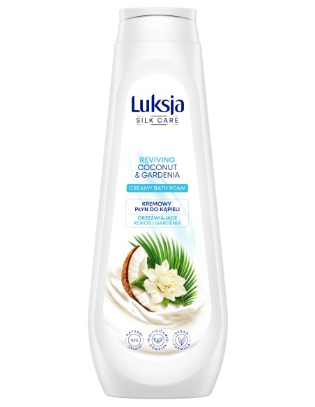 Kokosowy płyn do kąpieli 900ml Luksja Creamy&Soft 5900536349114