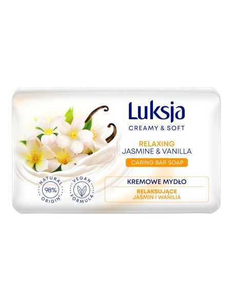Mydło w kostce jaśmin, wanilia 90g Luksja Creamy&Soft 5900536348780