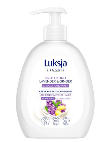 Lawendowe mydło z imbirem w płynie 250ml Luksja Silk Care 5900536348858