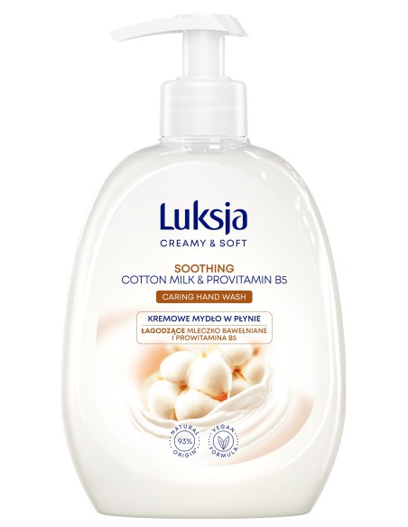 Cotton mydło w płynie 500ml Luksja Creamy&Soft 5900536348872
