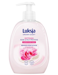 Różane mydło w płynie 500ml Luksja Creamy&Soft 5900536348889